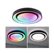 Plafonnier PAULMANN Rainbow Dynamic RGB TunW LED 38,5W 475mm Blanc/Noir 230V Syn