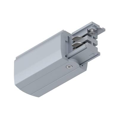 Alimentation fin de ligne PAULMANN ProRail3 droite Argent 230V métal 3 phases -