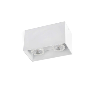 Plafonnier design TECTO FARO 2 Spots GU10 Blanc