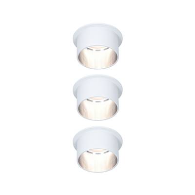 Kit encastré PAULMANN Gil Coin 3StepDim rd fixe LED 3x6W 2700K 230V blanc dépoli
