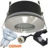 Spot Led salle de bain IP65 Acier 4.3W rendu 50W 36 2700K avec led OSRAM