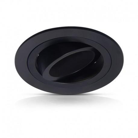 Spot encastrable orientable noir rond