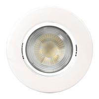Lot de 10 Spot LED extra-plat Blanc ARIC 5.5W 40° 230V Blanc Chaud