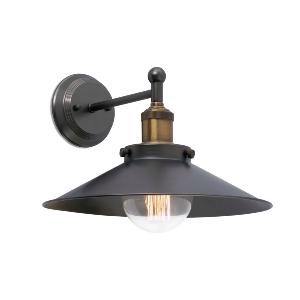 Applique Murale Marlin FARO max 1x40W E27 230V Or vieux & Noir