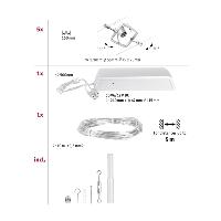 Spot sur câble tendu Kit MAC 2 sans ampoule série WIRE PAULMANN 94430