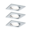 Kit 3 spots dimmables LEDcoin Nova 6.5W 230V IP23 PAULMANN 93492