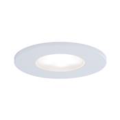 Kit encastré PAULMANN Calla BBC/IP65 rond fixe LED 1x 500lm 4000K 230V Blanc dép