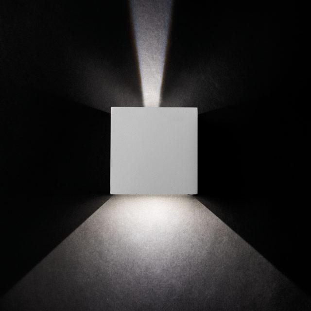 Applique murale extérieure LED - Blanc – Luminosité réglable
