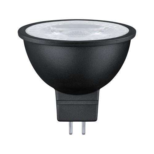 Ampoule LED GU5.3 Noire 230V 6.5W = 50W dimmable Blanc chaud 2 700K PAULMANN