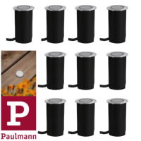 Lot de 10 Spots encastrables Extrieur PAULMANN 230V IP65 3000K Rond - 94363