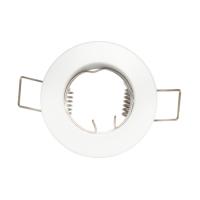 Mini spot encastrable fixe rond Blanc pour LED 35 mm GU4/GU10