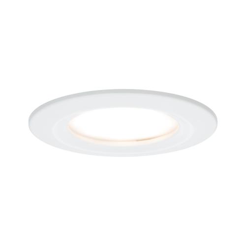 Spot LED encastrable Nova LED Coin IP44 6.5W 230V blanc PAULMANN 93459