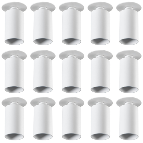 Lot de 15 Spots encastrables saillie orientable blanc pour LED GU10 Kanlux 29310