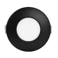 Spot LED Noir RT2012 IP65 ARIC 6W 110° Blanc chaud 230V 50792 AQUAFLAT