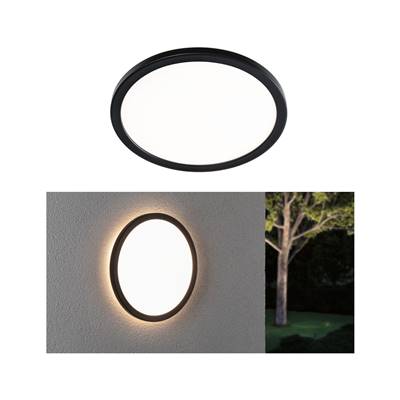 PAULMANN Outdoor 230V panneau Lamina rond noir IP44 15W 3000K - 94660