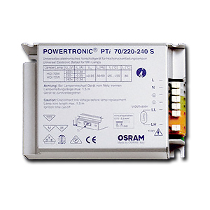 PTI 70/220-240 S OSRAM Ballast électronique pour halogénures métalliques.