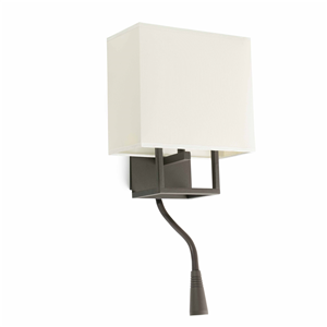 Applique Liseuse Vesper FARO max 1x20W E27 230V  Marron foncé