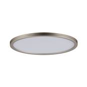 Panneau encastré Areo LED IP44 rond 180 mm 12 W Nickel mat gradable