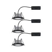 Kit encastré PAULMANN Calla IP65 WhiteSwitch rd noir 3x550lm 5,5W 230V Noir dép