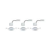 Encastrés PAULMANN Base Coin LED orientable 3x5W 230 V 51mm blanc/métal - 93423