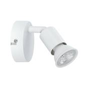 Spot PAULMANN Carolina max. 1x10W GU10 Blanc dépoli 230V Métal - 66763