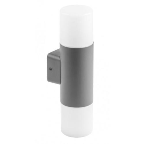Applique murale grise extérieure double flux LED E27