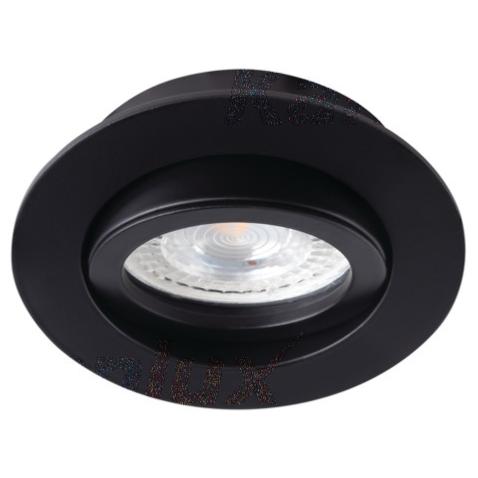 SPOT PLAFOND ENCASTRABLE GU10 NOIR EKOLED