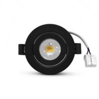 Lot de 10 Spot LED Noir orientable extra-plat dimmable 5W 38° 230V 4000K