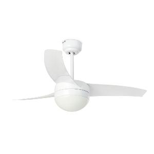 Lustre Ventilateur de plafond Design Faro Easy 33415 Blanc