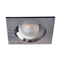 Spot Led GU10 Encastrable Noir Carré avec Led 7W Dimmable 38° 4000K