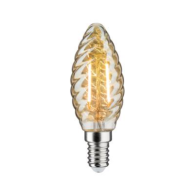 Ampoule LED PAULMANN Flamme torsadée 260lm E14 2,6W Doré 2500K 230V - 28708