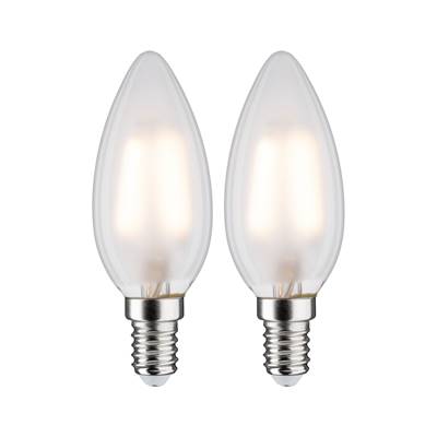 Ampoule LED PAULMANN filament flamme x2 250lm E14 2700K dépoli 230V - 28636