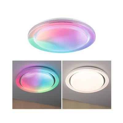 Plafonnier PAULMANN Rainbow Dynamic RGB TunW LED 38,5W 485mm Blanc/Chr 230V Syn/