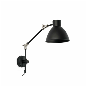 Applique industrielle CELIA FARO E14 noire