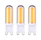 Culot à ergots LED  Pack de 3 G9 230V 3x470lm 3x4,6W 2700K  Clair