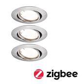 Spot encastré LED Base Kit de base orientable Smart Home Zigbee Coin  rond 90mm