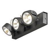 KALU LED 3 applique/plafonnier, noir, LED 47W, 3000K, 60° SLV