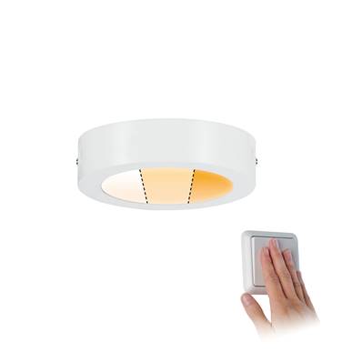 Panneau LED Carpo 170mm rond 10,2W Bl. dépoli avec var. d’intensité 3000-2300K