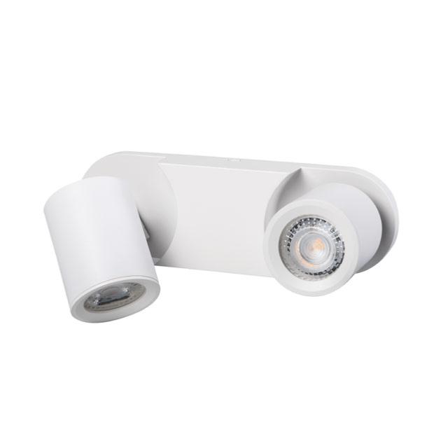 Plafonnier design blanc 2 spots - Lampe Avenue