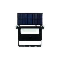 Projecteur LED Solaire 2W IP65 noir 6000K détecteur de mouvement