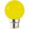 Ampoule led B22 1W rendu 10W Jaune.