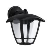 PAULMANN Outdoor 230V Classic applique curved IP44 E27 Clear Glass/noir w/o LA -