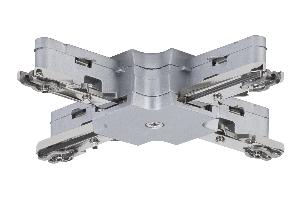 Connecteur X pour rail chrome mat URAIL PAULMANN 97657