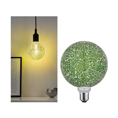 Ampoule LED PAULMANN G125 Miracle Mosaic 470lm green grd E27 2700K 230V - 28747