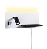 Applique LED Serra 2700K 650lm / 200lm 230V 5,5 / 1x2,6W gradable Blanc dépoli,