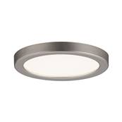 Panneau encastré LED Areo IP23 rond 5 W 3000 K Nickel mat