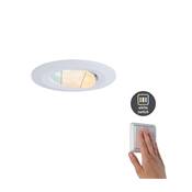 Spot encastrable salle de bain Calla  orientable IP65 rond noir LED 550lm 5,5W