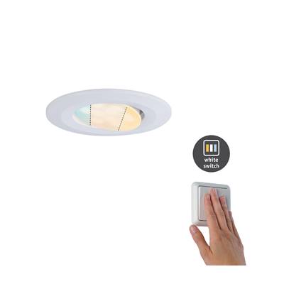 Spot encastrable salle de bain Calla  orientable IP65 rond noir LED 550lm 5,5W
