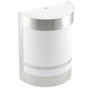 Applique murale inox extérieure diffuseur LED E27.