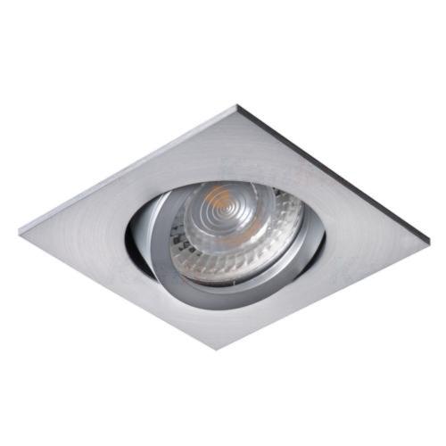 Spot encastrable pour LED. Carré orientable. Aluminium brossé Kanlux